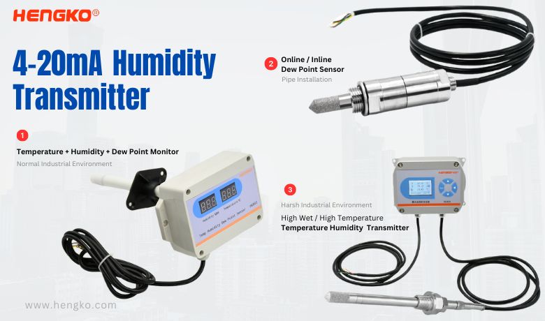 4-20mA Humidity Transmitter and Monitor Instrument and Solution HENGKO