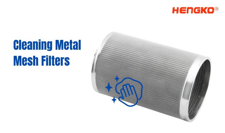 Cleaning Metal  Mesh Filters by HENGKO