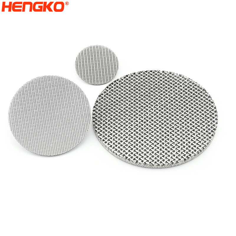 China Stainless Steel/ Balck /Brass Woven Wire Mesh Circular/ Ring Form  Filter Discs factory and suppliers