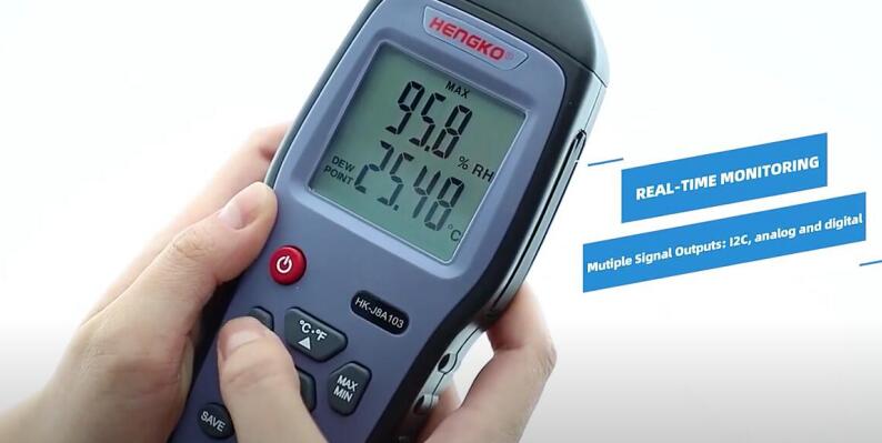Handheld Dewpoint Humidity and Temperature Transmitter Meter HG972 for  spot-checking applications