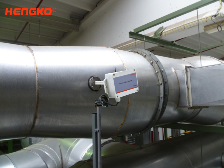 Humidity monitor for gas pipe system