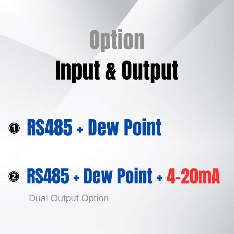 Input and Output Option Temperature and Humidity Transmitter HG803