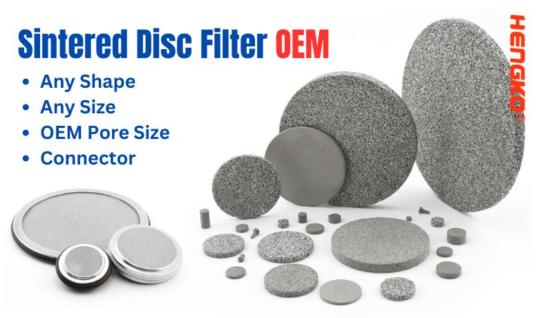 OEM Any Size and Shape Sintered Disc Filter by HENGKO