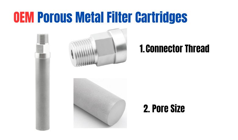 OEM Porous Metal Filter Cartridges Details