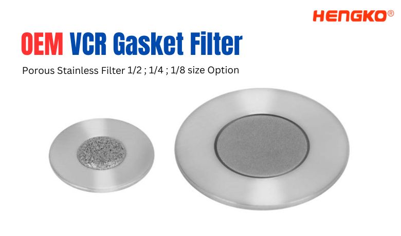 OEM Porous Stainless Filter VCR Gasket Filter HENGKO