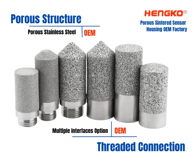 Porous Sintered Sensor Housing OEM Factory HENGKO
