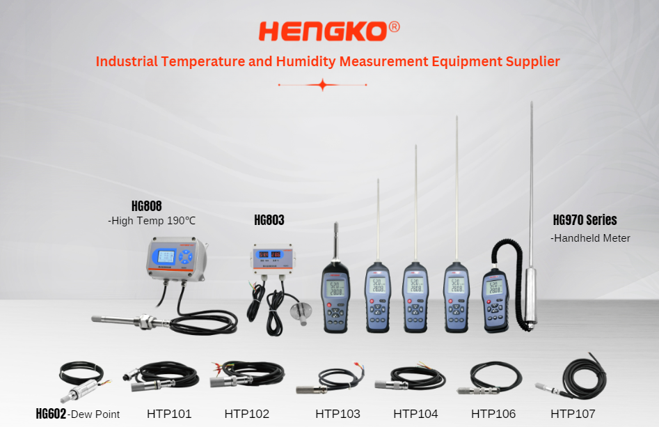 Temperature Humidity Transmitter product series show HENGKO.jpg