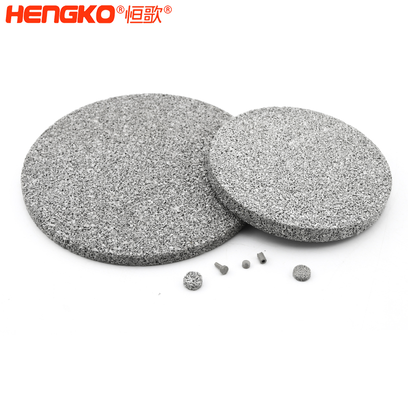 porous metal filter disc stock for sale D12.1_H3 50-60um HENGKO